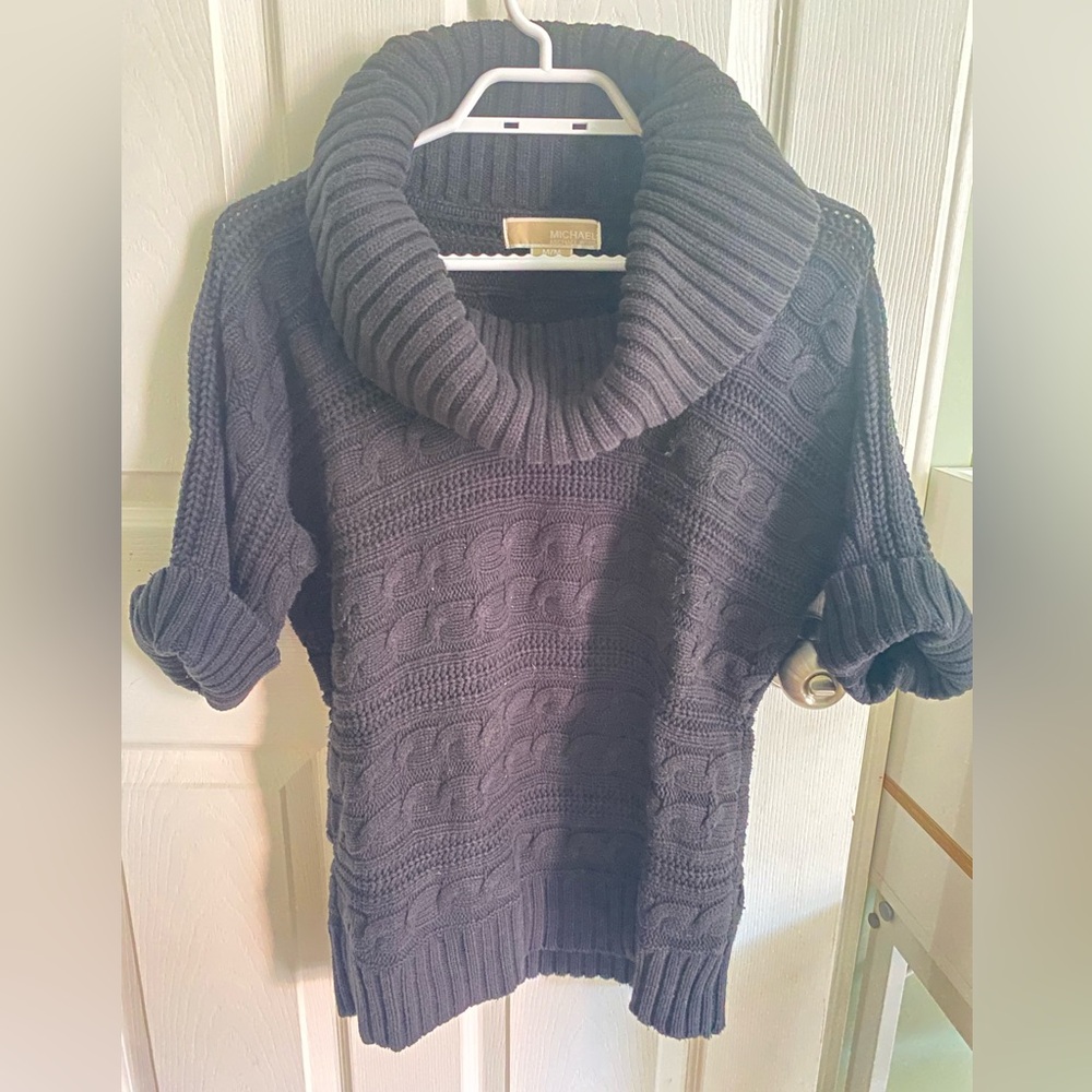 MICHAEL KORS knit short sleeved turtleneck sweater